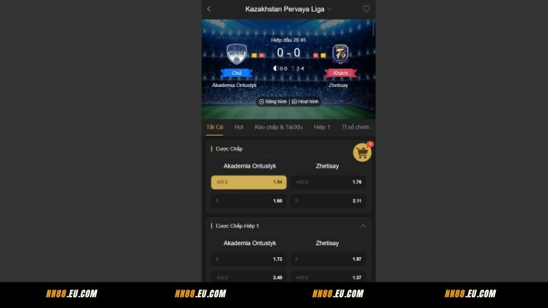 Hướng dẫn newbie tham gia cá cược thể thao tại NN88