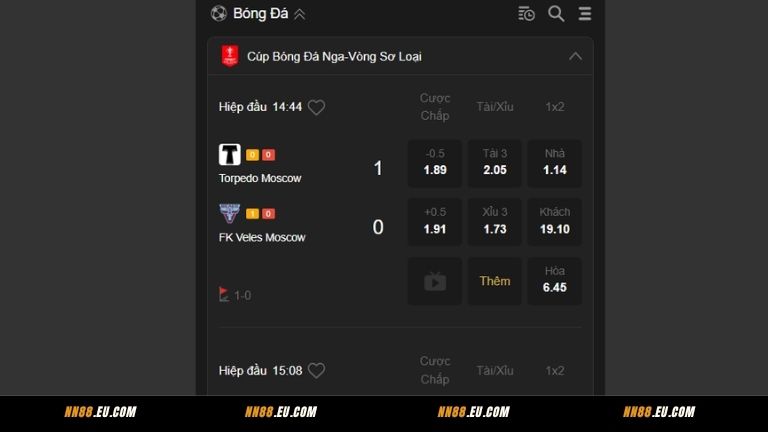Kinh nghiệm cược Bóng Đá trực tuyến tại NN88